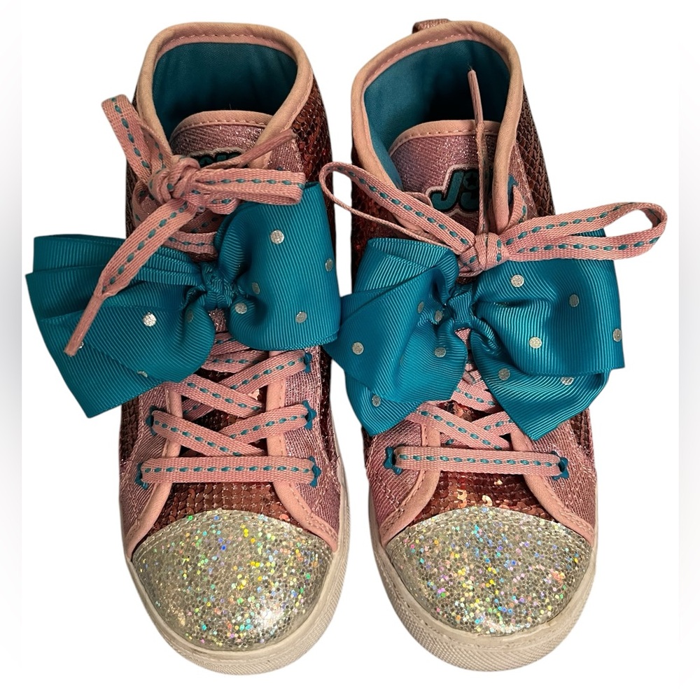 Jojo Siwa Girls’ High Top Sneakers with Bows